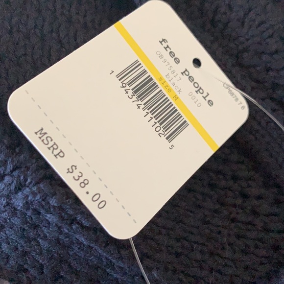 FREE PEOPLE CROCHET COTTON BRAMI IN BLACK BEAUTIFUL STAPLE PIECE FP INTIMATELY - Picture 11 of 12